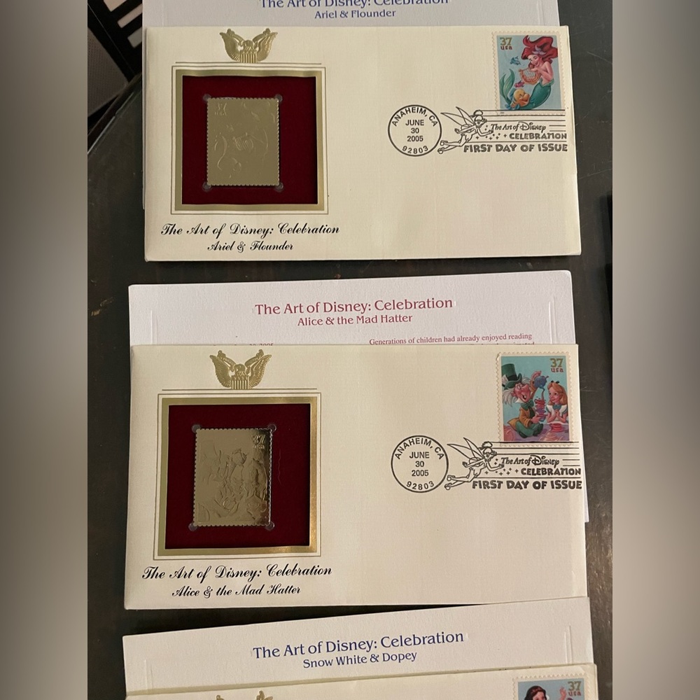 29 Commemorative 22kt Gold Replica Stamps